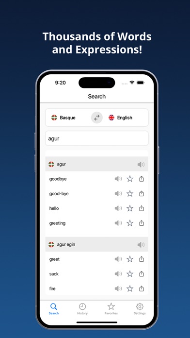 English Basque Dictionary+ Screenshots