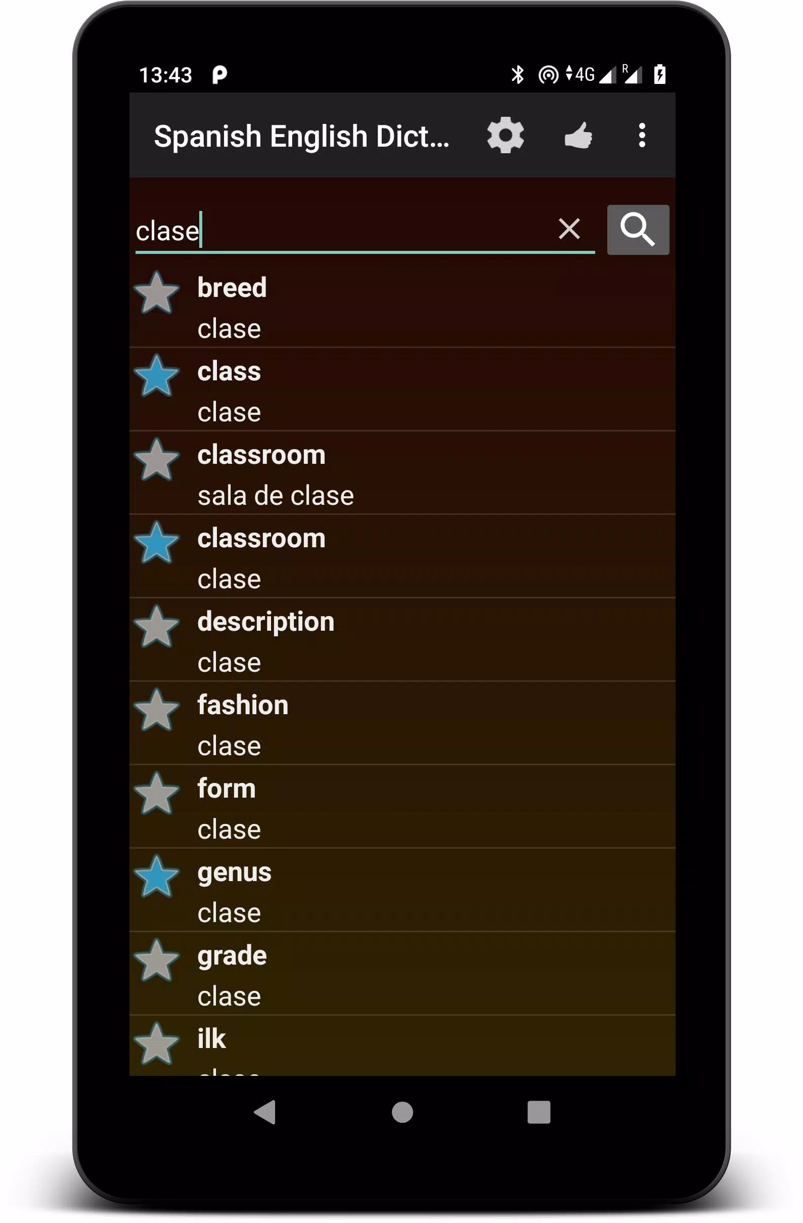 Spanish English Dictionary OFF Screenshots