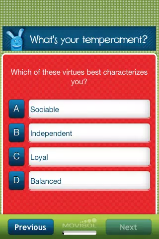 What's your temperament? Screenshots