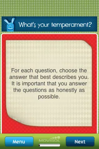 What's your temperament? Screenshots