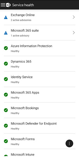 Microsoft 365 Admin Screenshots