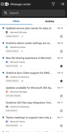 Microsoft 365 Admin Screenshots