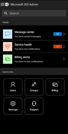 Microsoft 365 Admin Screenshots