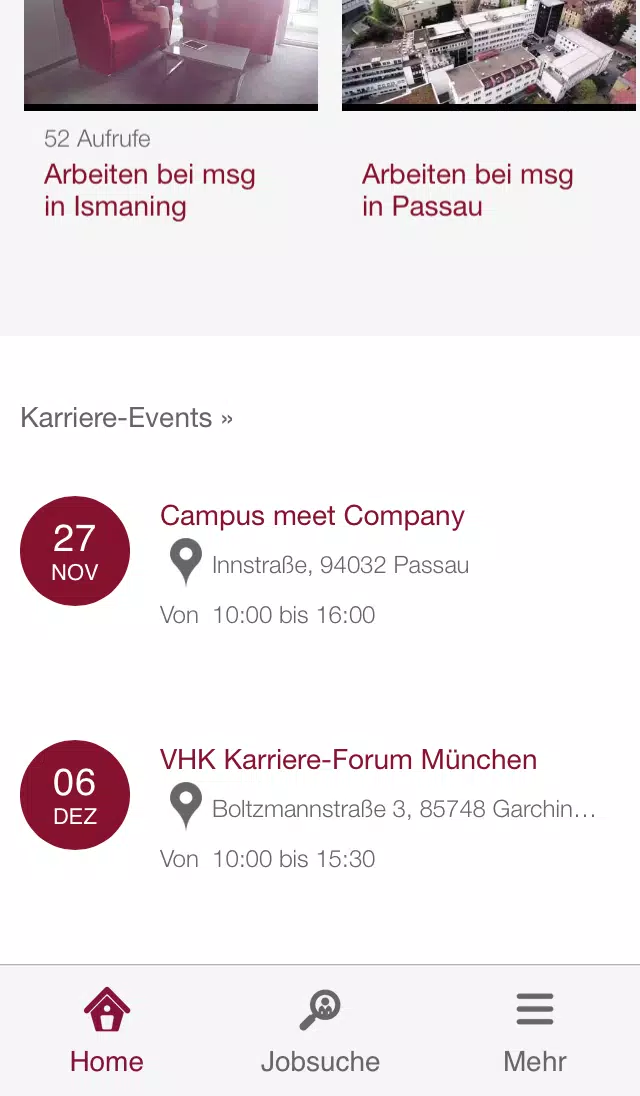 msgKarriere Screenshots