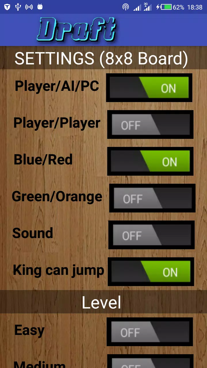 Draft Screenshots