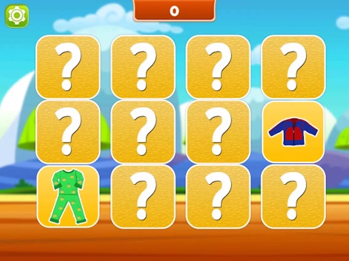 Matching Pairs Clothes-Flashcard Game For Toddlers iPad Screenshots