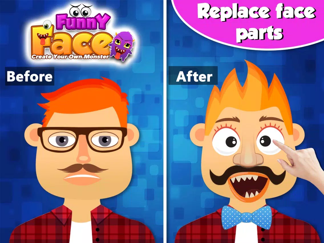 Funny Face Create Your Own Monster iPad Screenshots