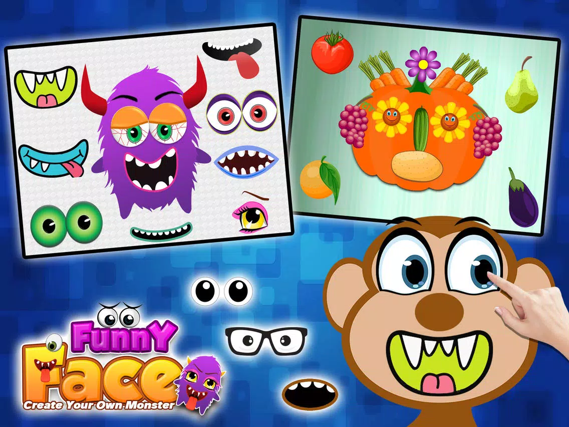 Funny Face Create Your Own Monster iPad Screenshots