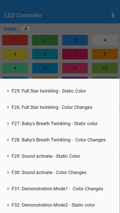 Capturas de tela do LED Dance Floor Controller