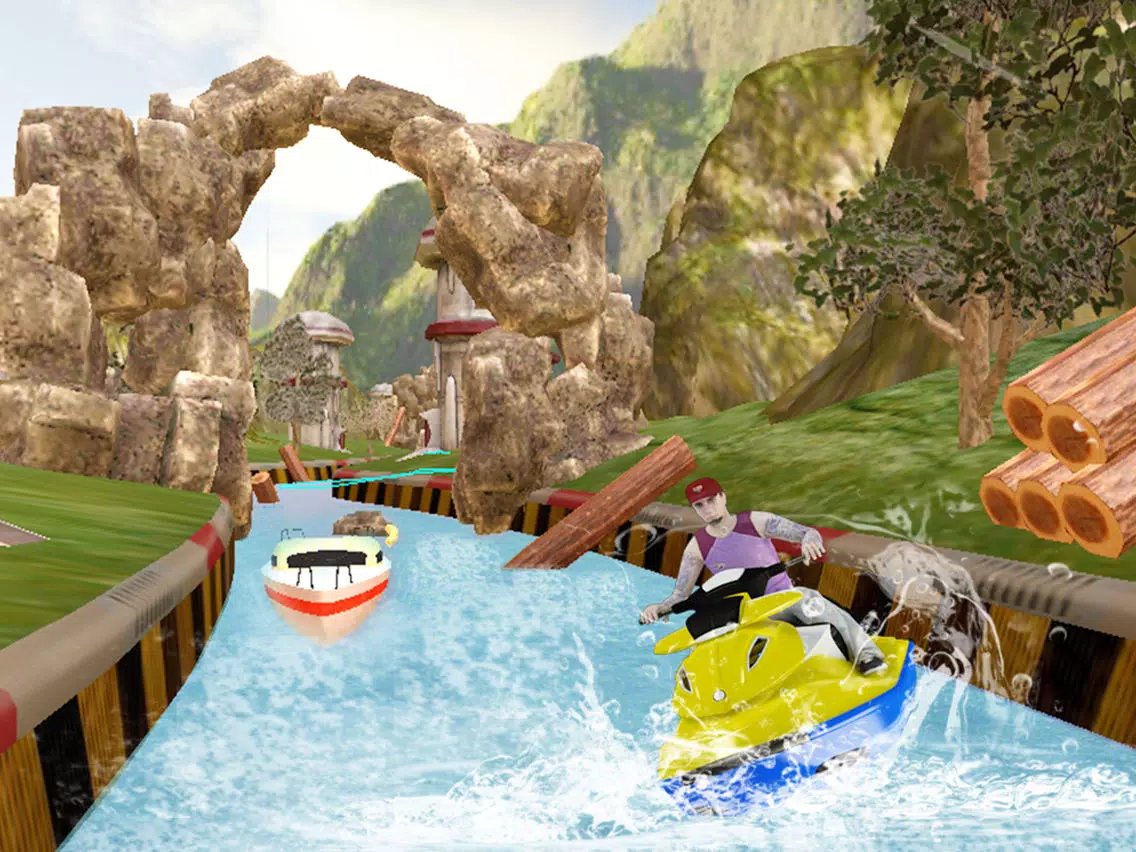 Tangkapan layar Jetski Wave Surfer Extreme Hydro Racing Championship Unlimited iPad 