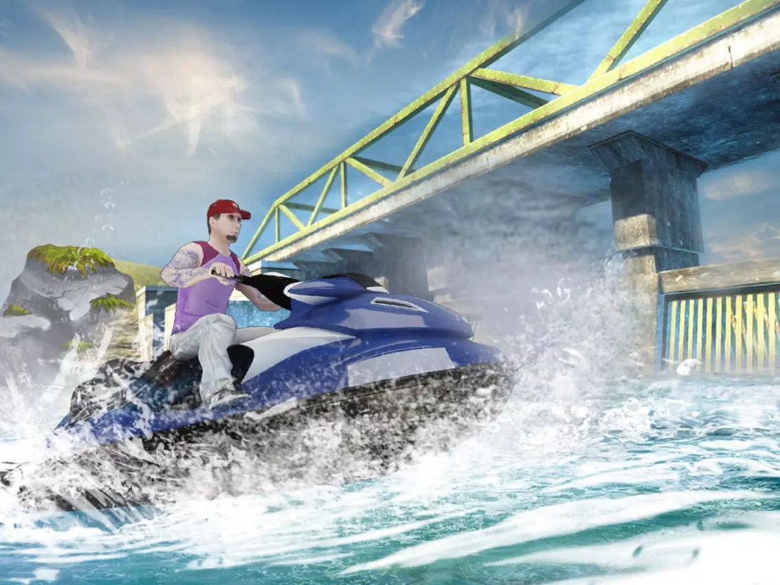 Tangkapan layar Jetski Wave Surfer Extreme Hydro Racing Championship Unlimited iPad 