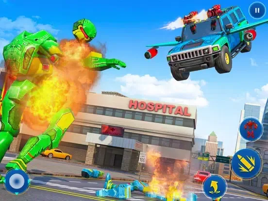 Prado Flying Car Robot iPad  Screenshots