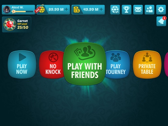 Tonk Online - Rummy Card Game! iPad Screenshots