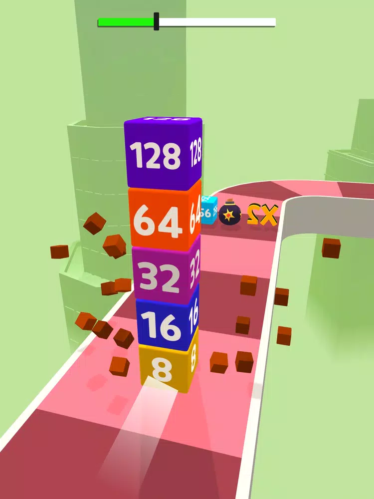 Merge Road Cube 2048 iPad Screenshots