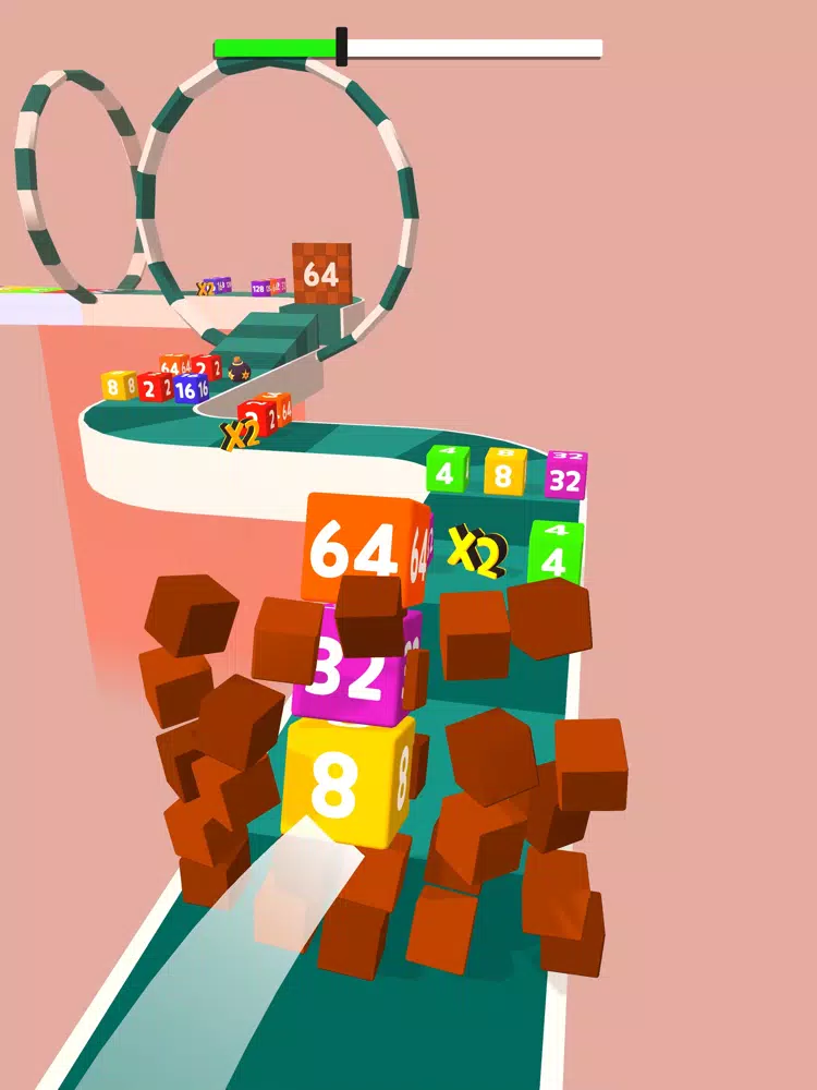 Merge Road Cube 2048 iPad Screenshots