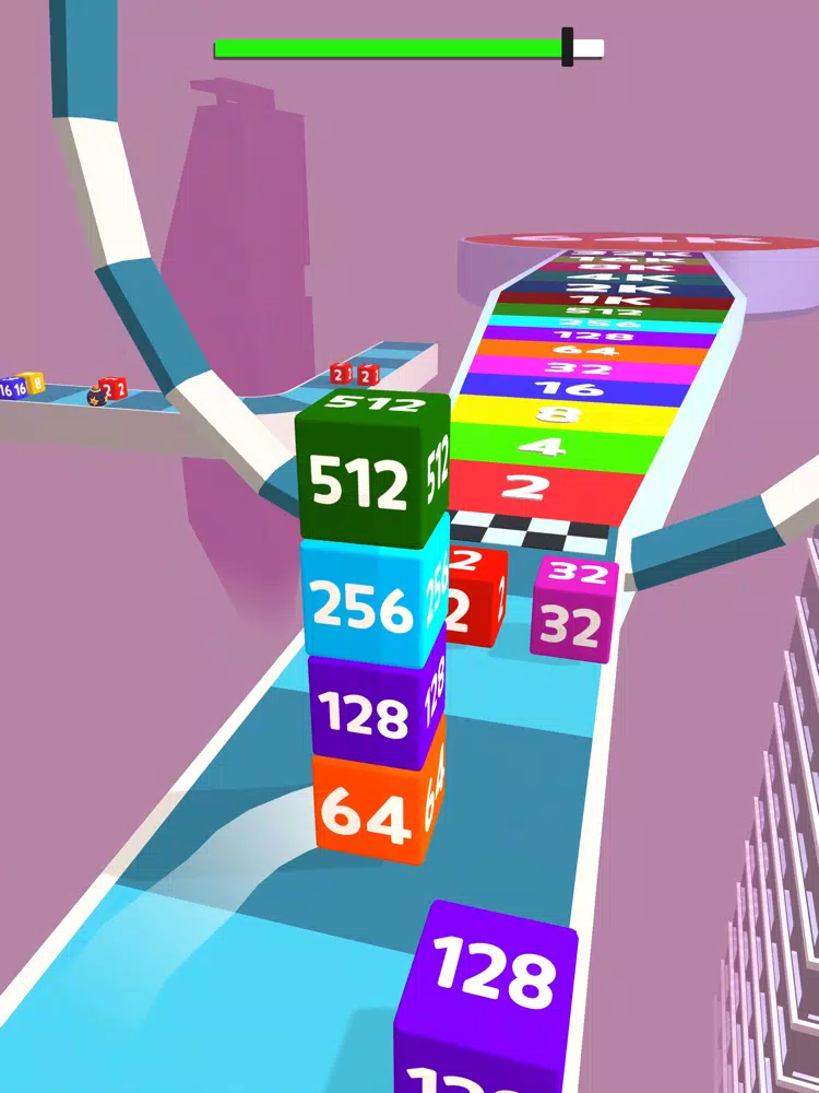 Merge Road Cube 2048 iPad Screenshots