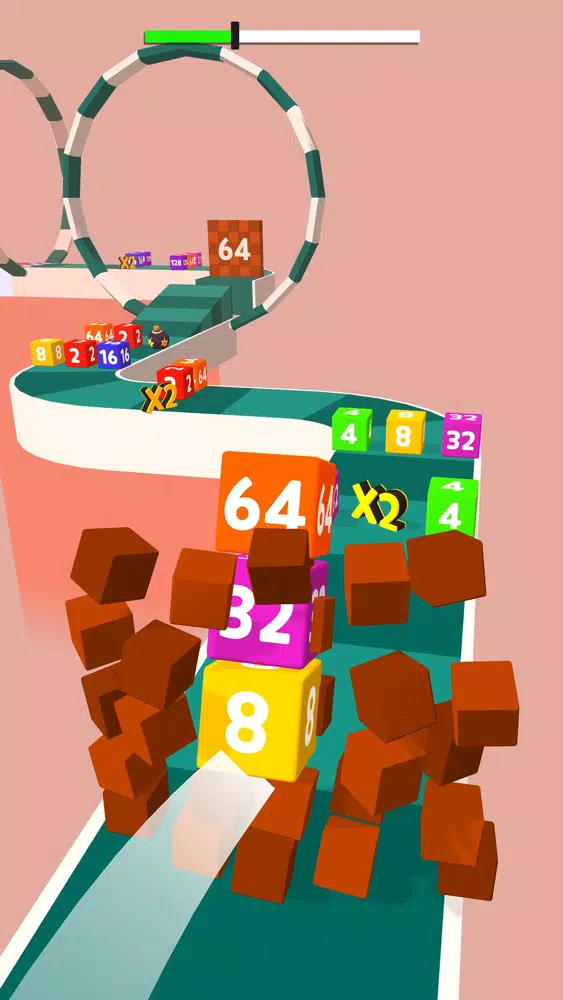 Merge Road Cube 2048 Screenshots