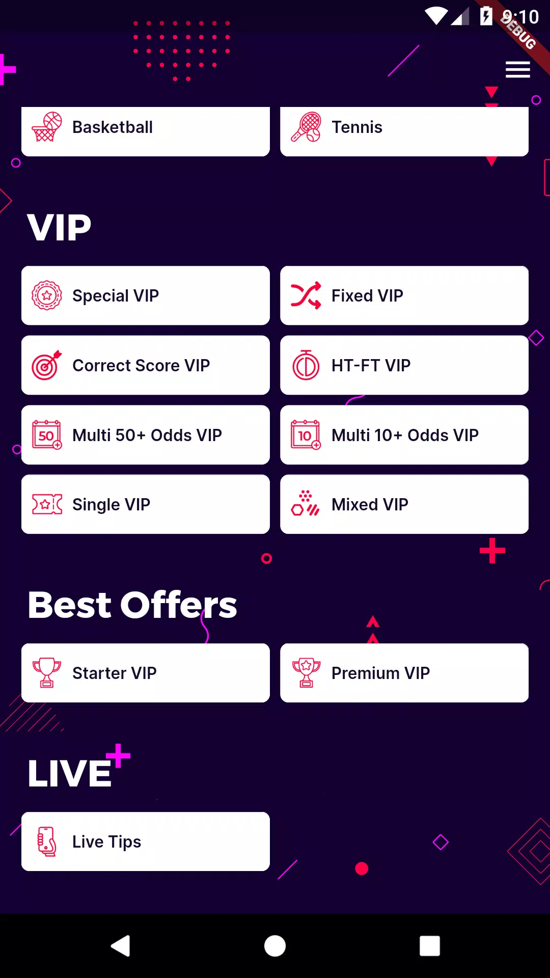 Multi Betting Tips Screenshots