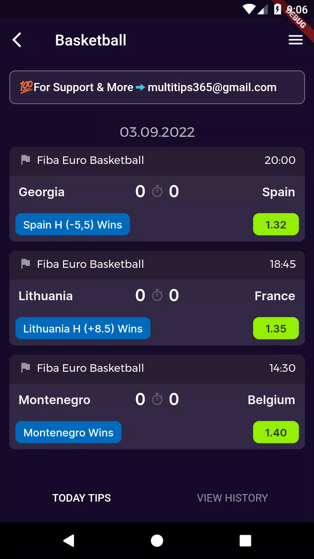 Multi Betting Tips Screenshots