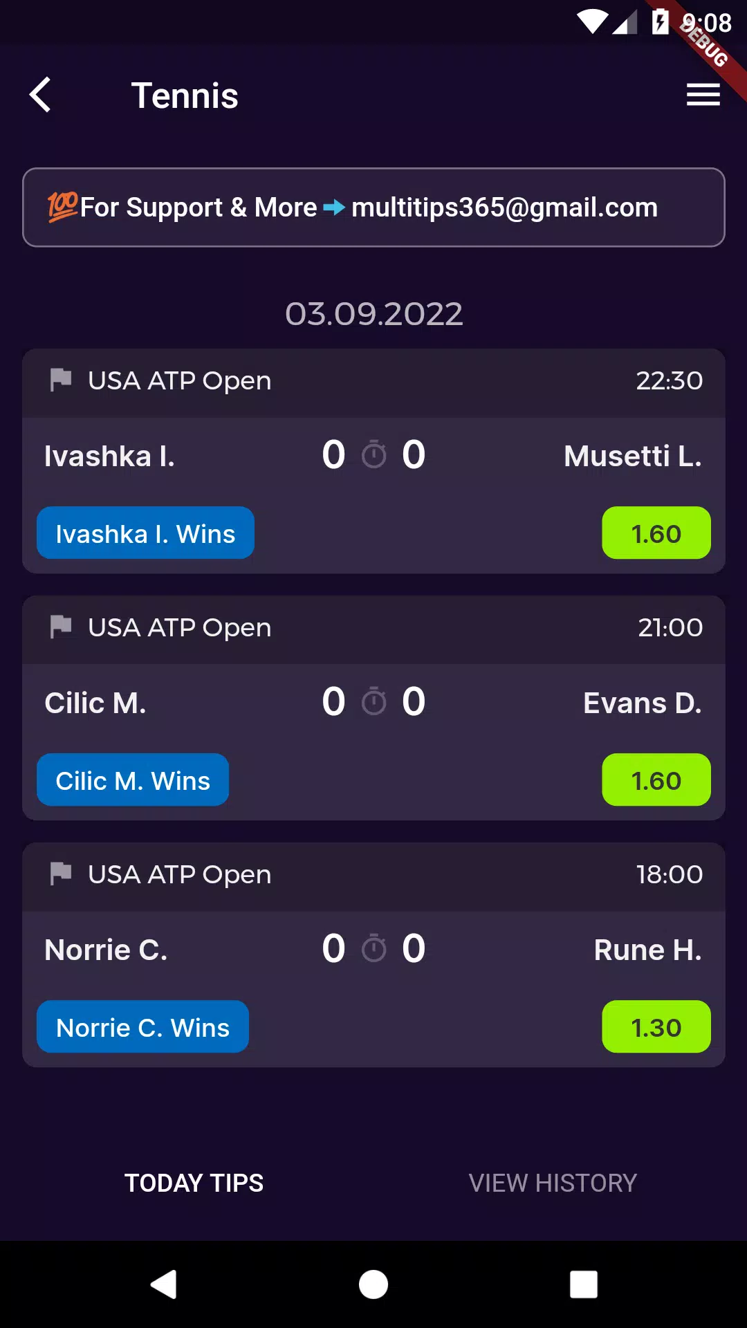 Multi Betting Tips Screenshots