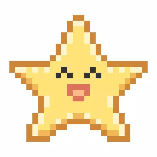 Falling Pixel Star