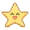 Falling Pixel Star