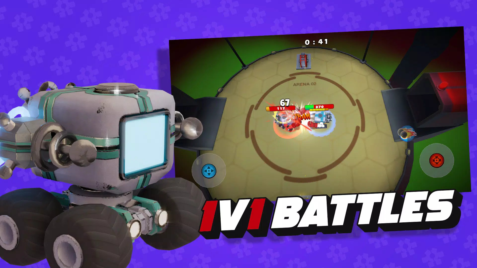 RoboRoar: Battle Arena Game स्क्रीनशॉट