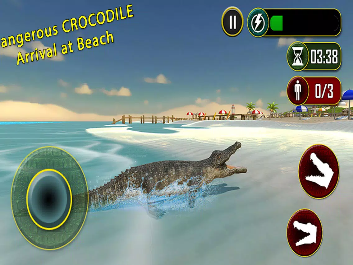 Zrzuty ekranu Wild Crocodile Beach Attack iPad 