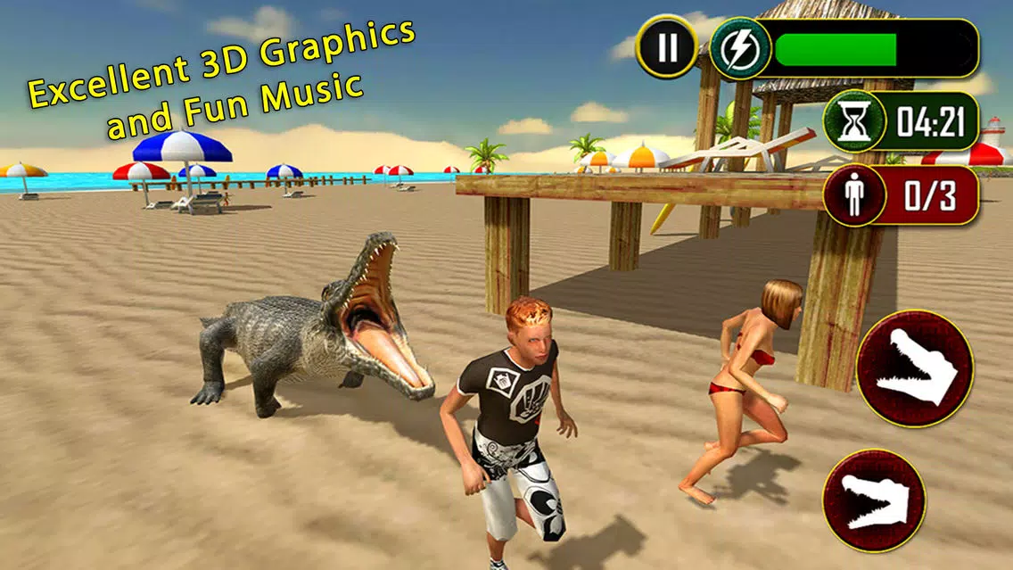 Zrzuty ekranu Wild Crocodile Beach Attack