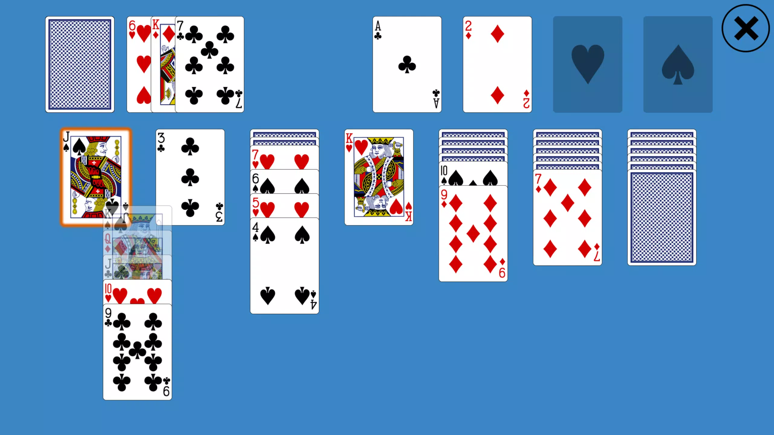Classic Klondike Solitaire スクリーンショット