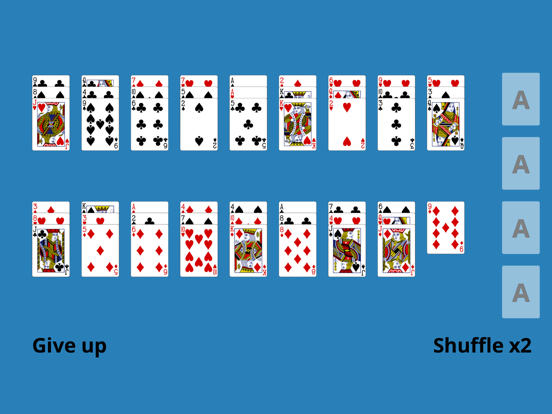 Solitaire La Belle Lucie iPad स्क्रीनशॉट