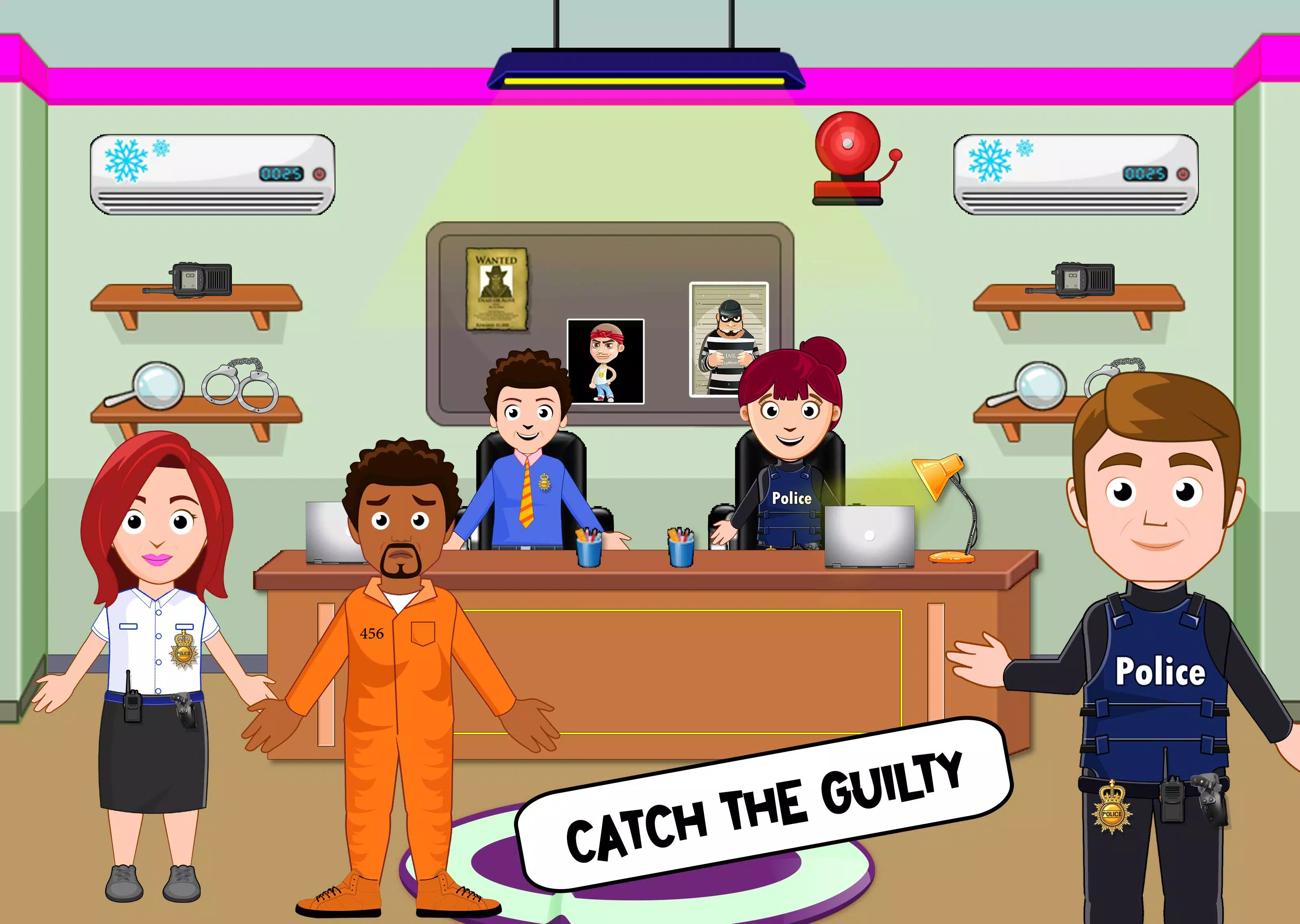 My Home City Town: Police Game应用截图
