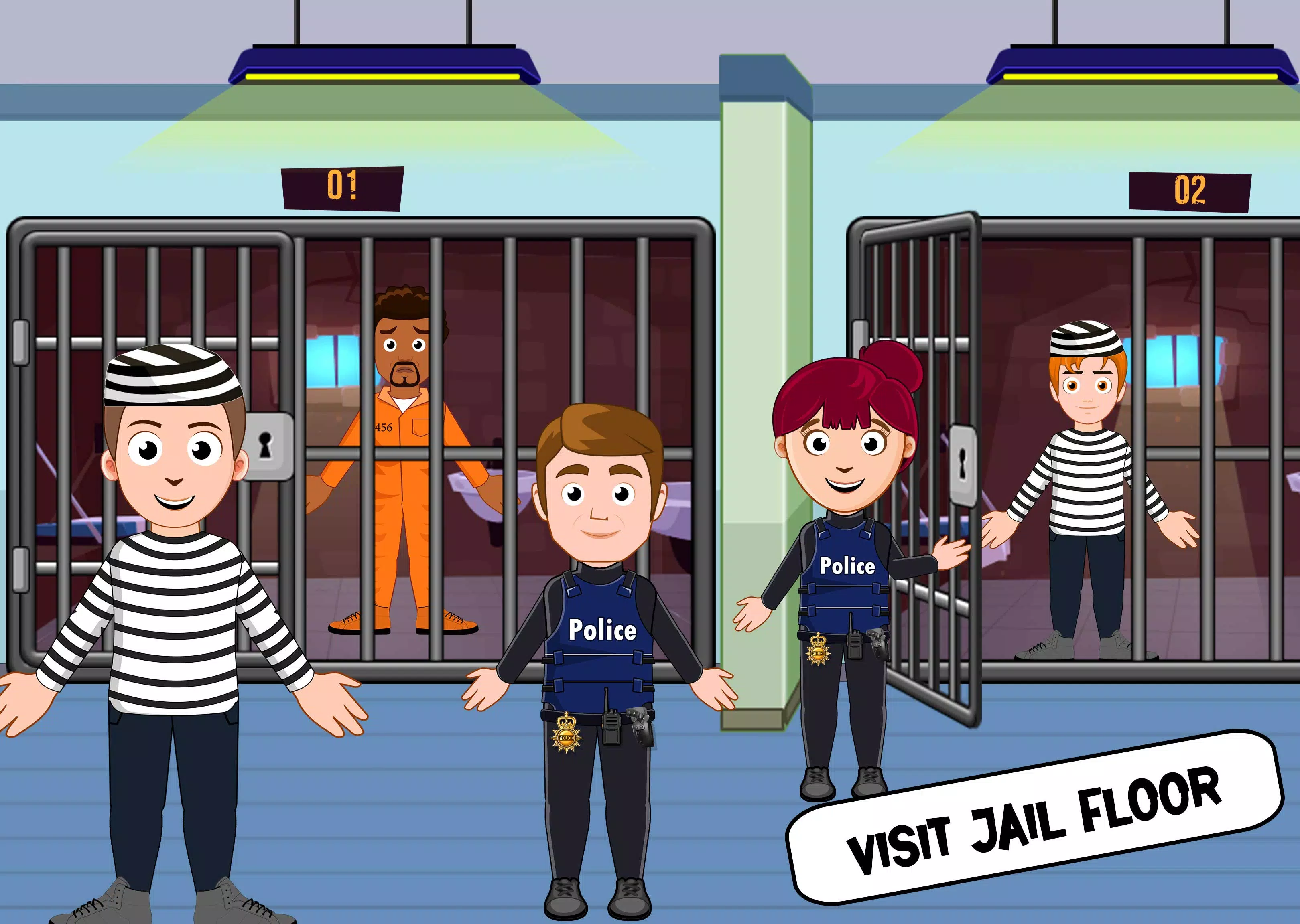 My Home City Town: Police Game应用截图