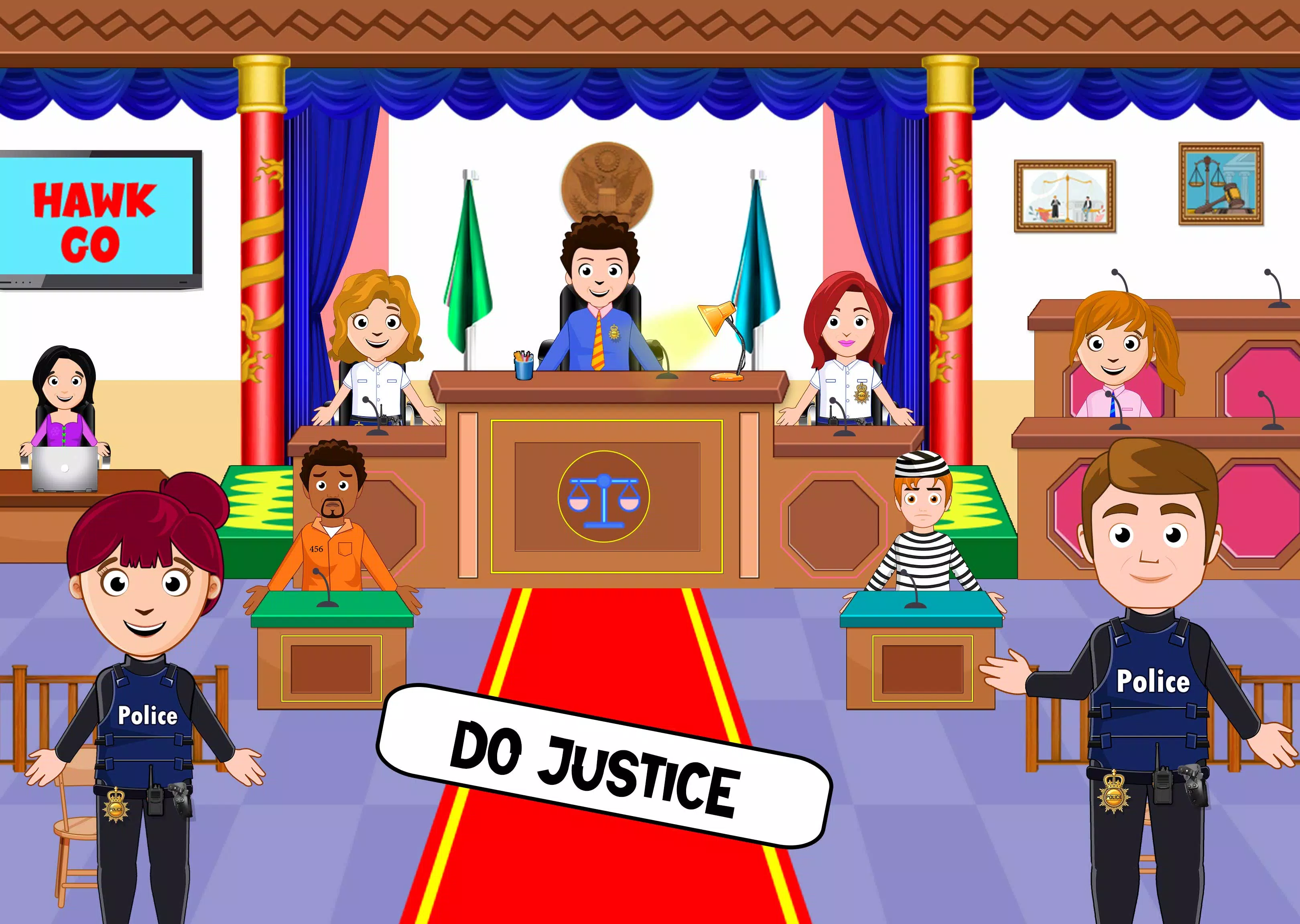 My Home City Town: Police Game应用截图