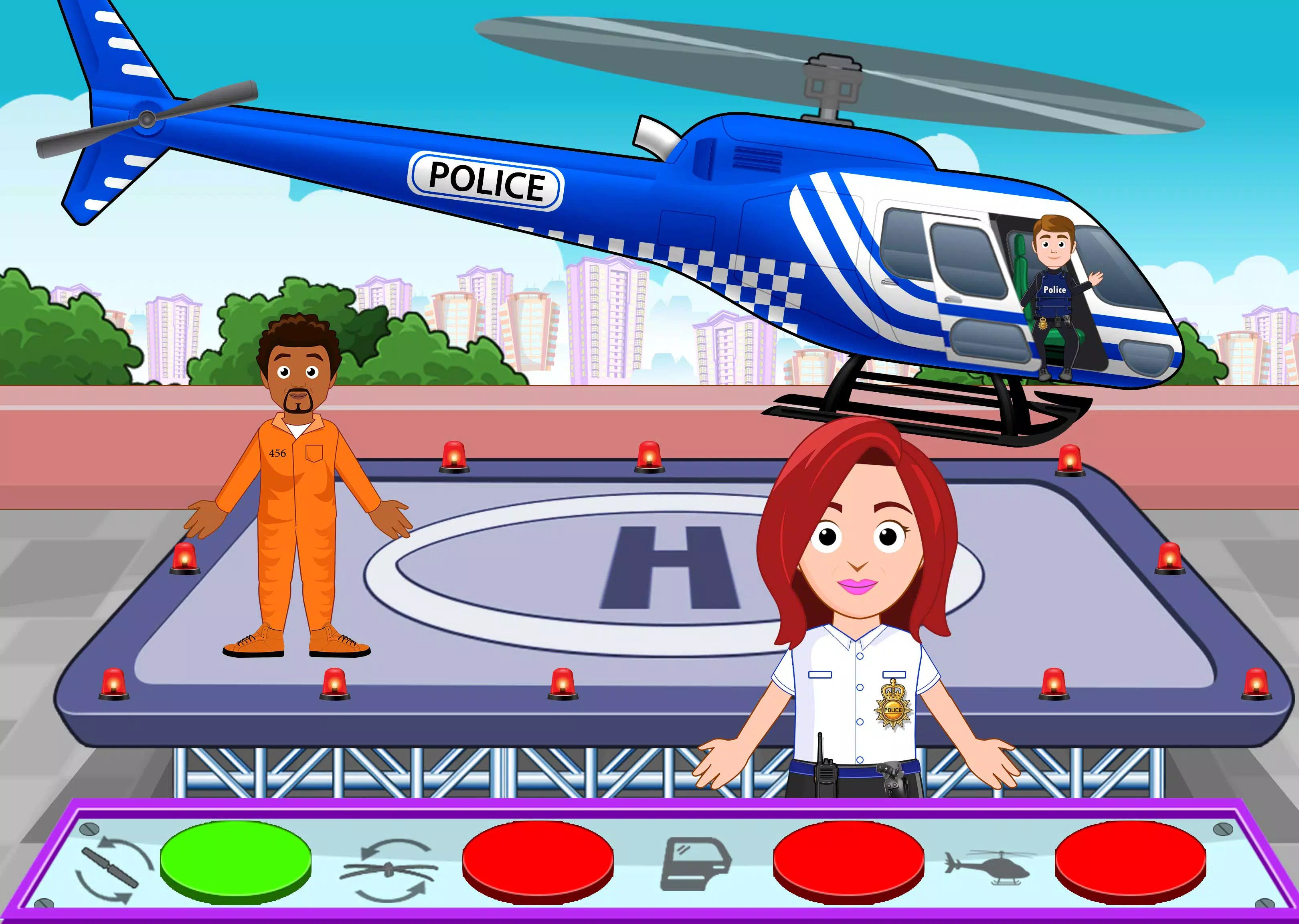 My Home City Town: Police Game应用截图