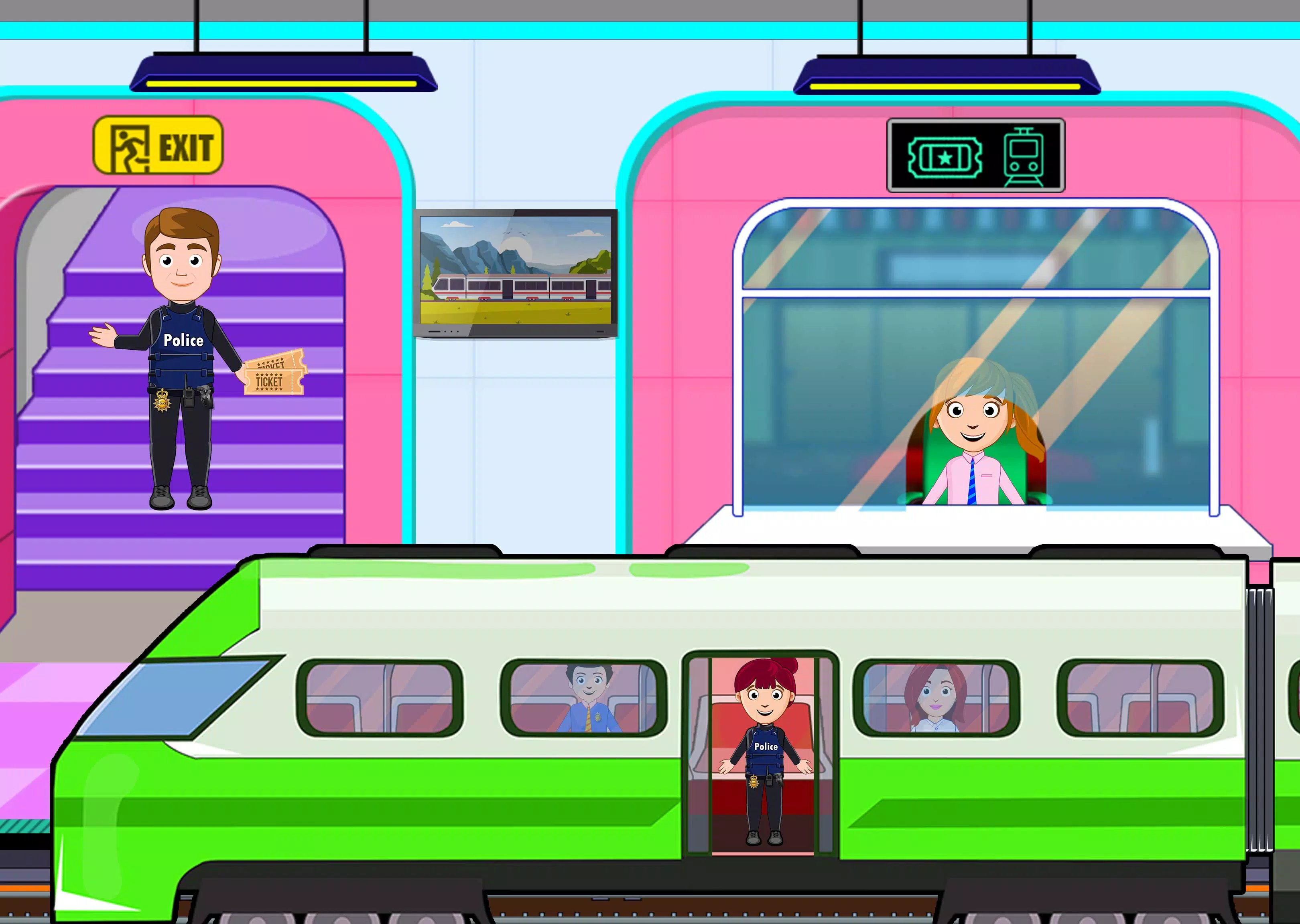 My Home City Town: Police Game应用截图