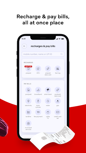 Airtel Thanks – Recharge & UPI Screenshots