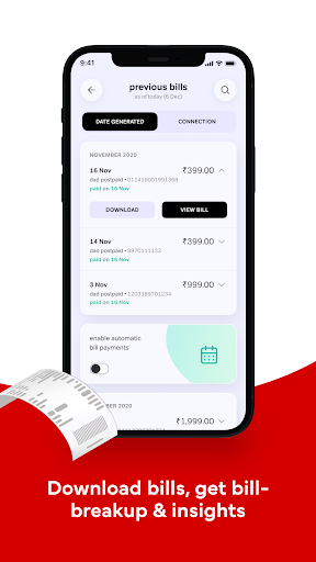 Airtel Thanks – Recharge & UPI Screenshots