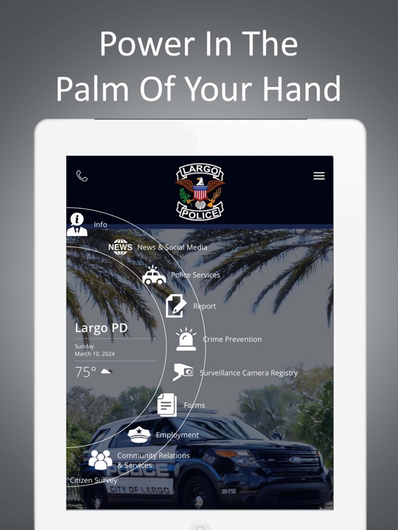 Tangkapan skrin Largo PD iPad