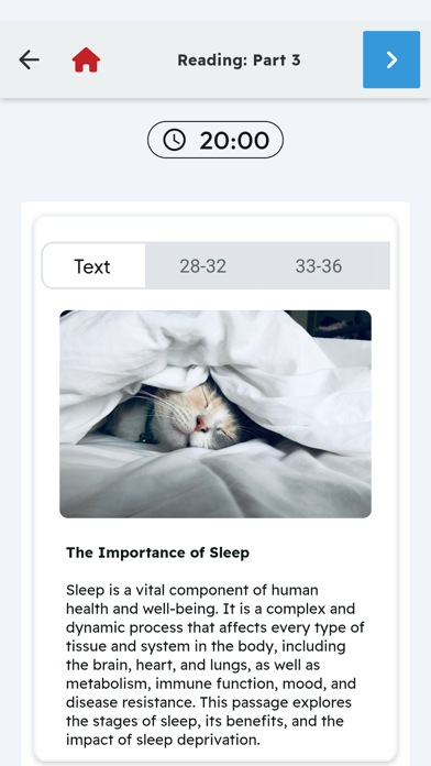 Скриншоты IELTS Sample Tests with AI