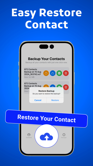 My Contact Backup Restore Screenshots