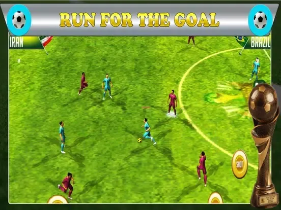 Play Football Match 2015- Real Soccer game Free iPad Screenshots