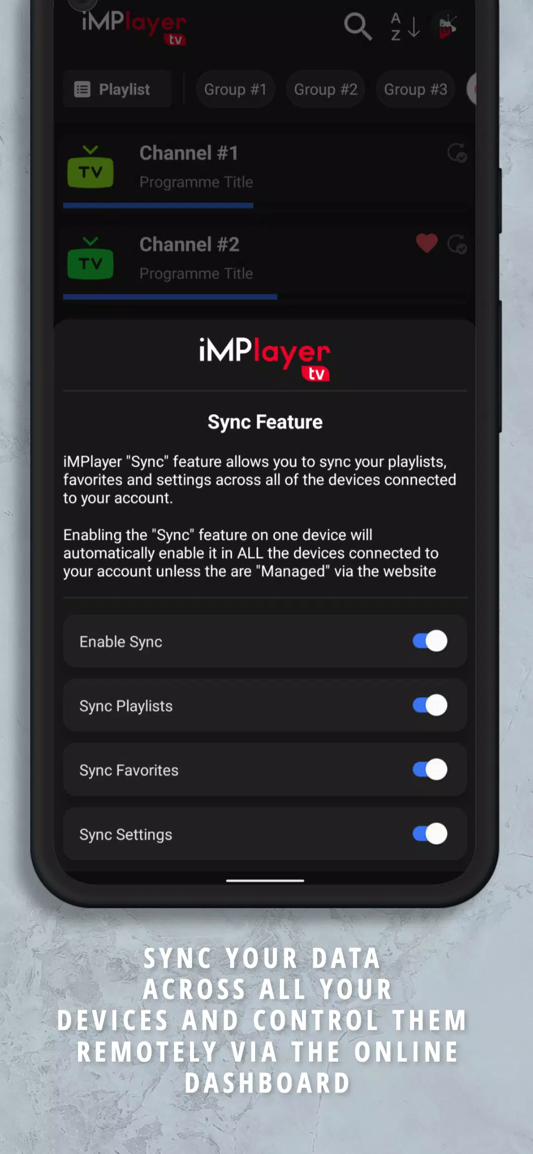 iMPlayer Mobile Screenshots