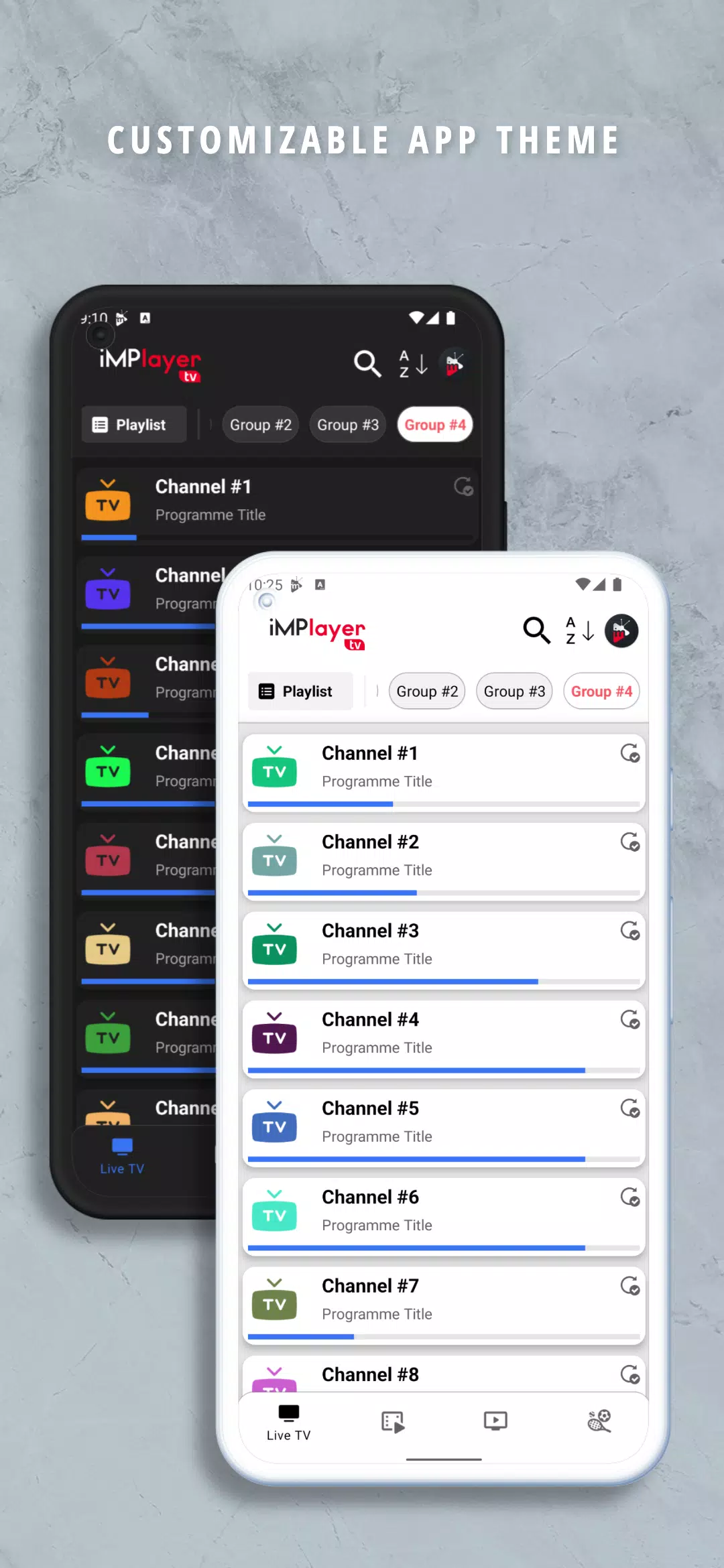 iMPlayer Mobile Screenshots