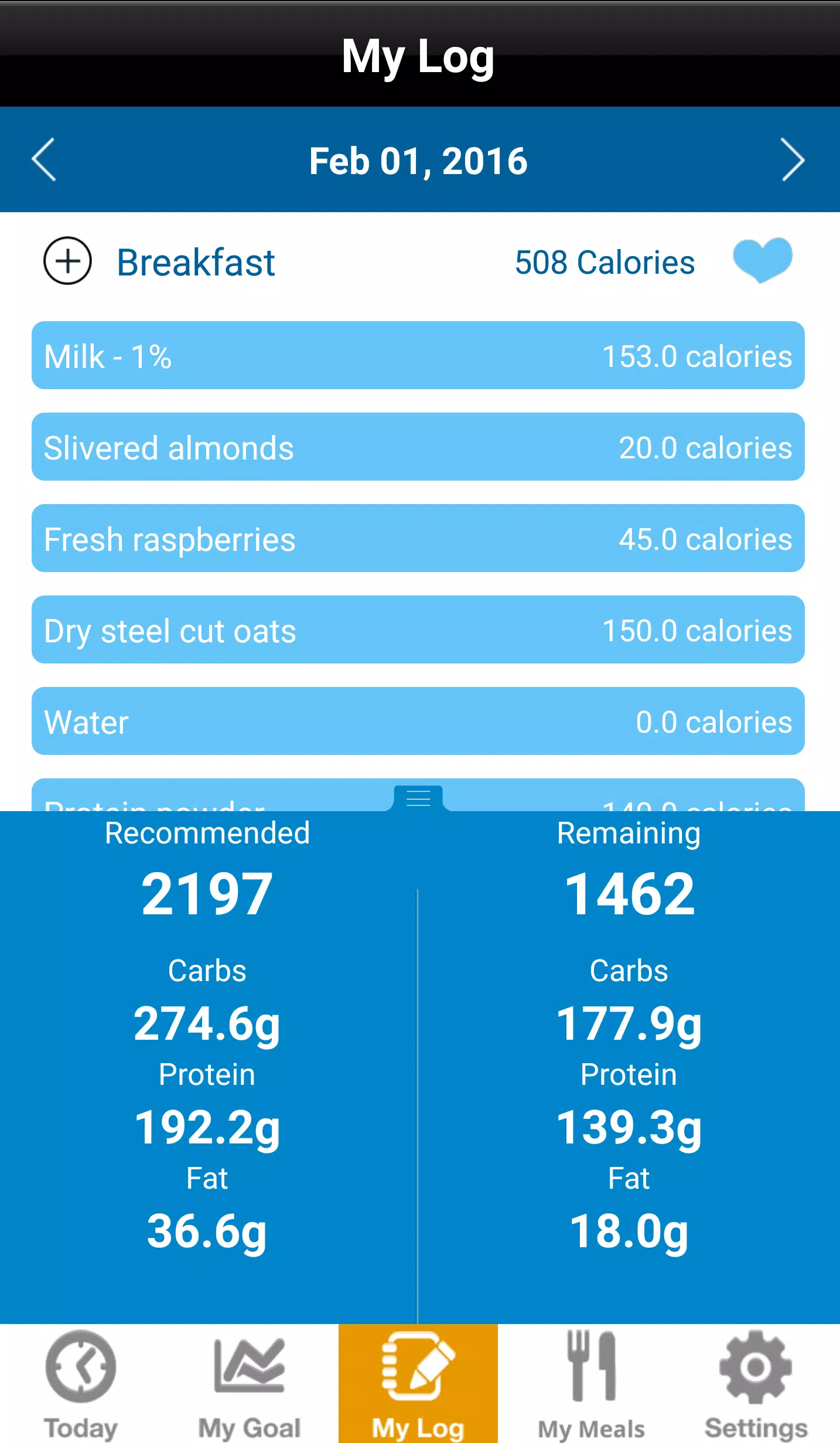 MyMealCoach - Meal Planner Screenshots