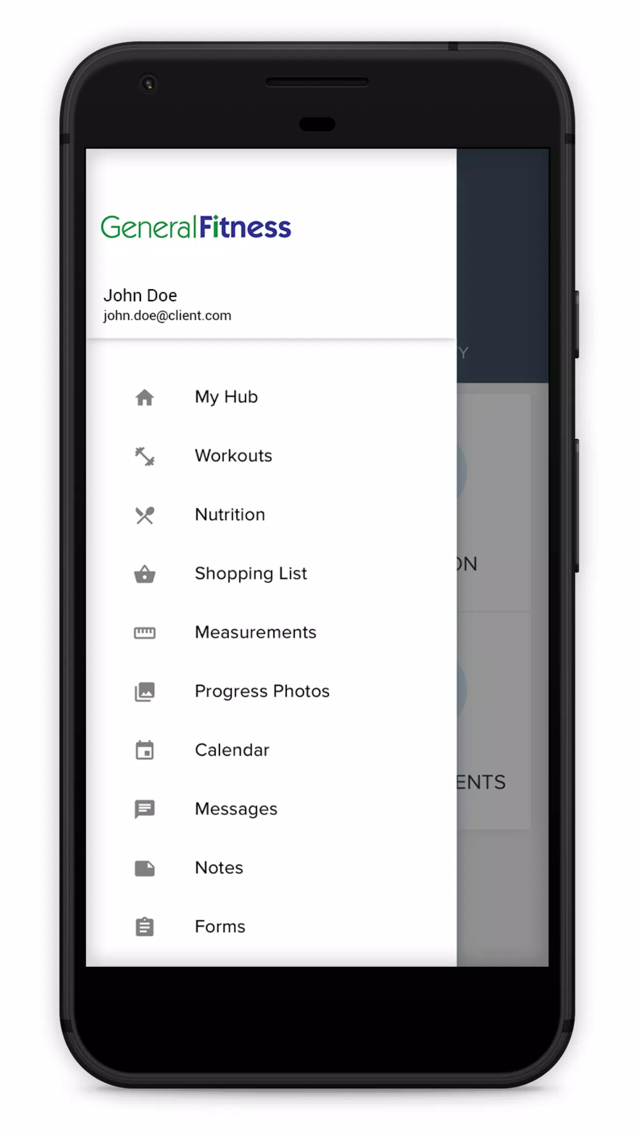 General Fitness Screenshots