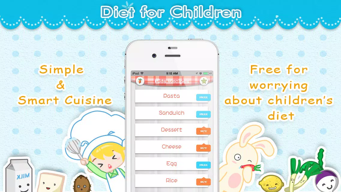 Zrzuty ekranu Kids Recipes - JOE-Learning