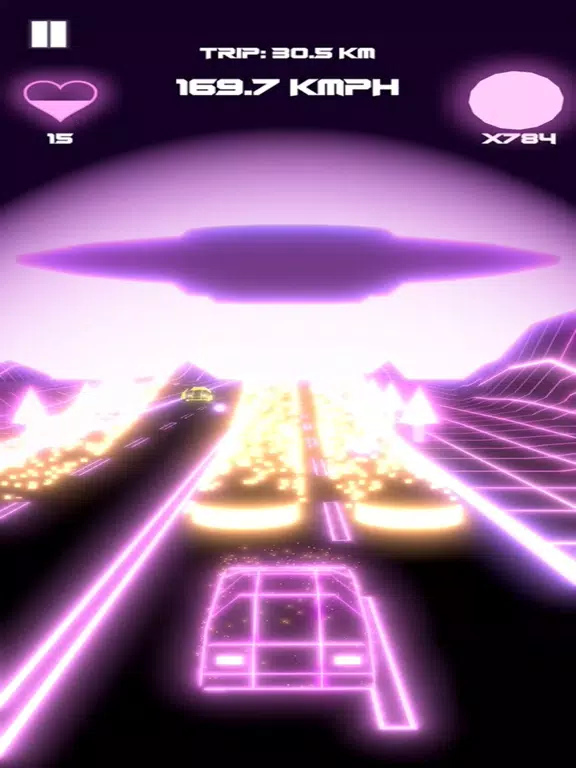 Capturas de pantalla de Neon Drive: Retro Days of 80s iPad 