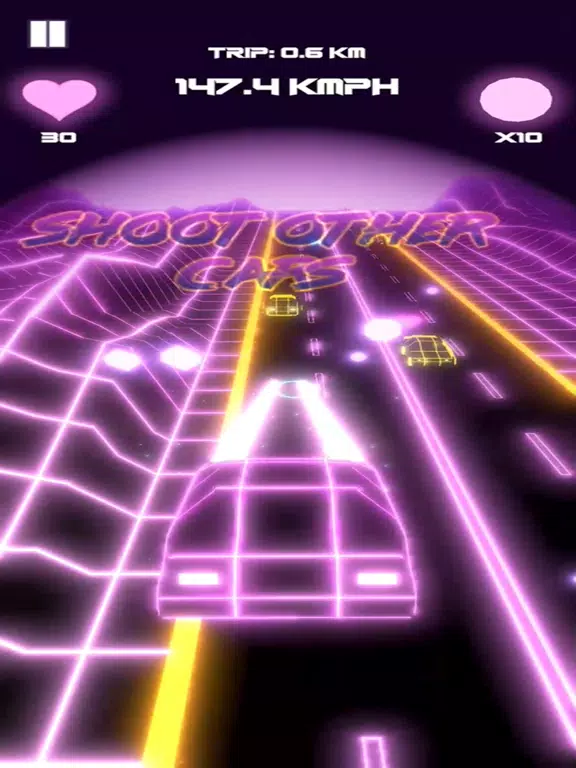 Capturas de pantalla de Neon Drive: Retro Days of 80s iPad 