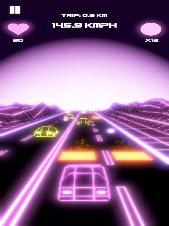 Capturas de pantalla de Neon Drive: Retro Days of 80s iPad 